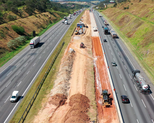CCR AutoBAn inicia obras de faixa adicional  na rodovia dos Bandeirantes em Jundiaí